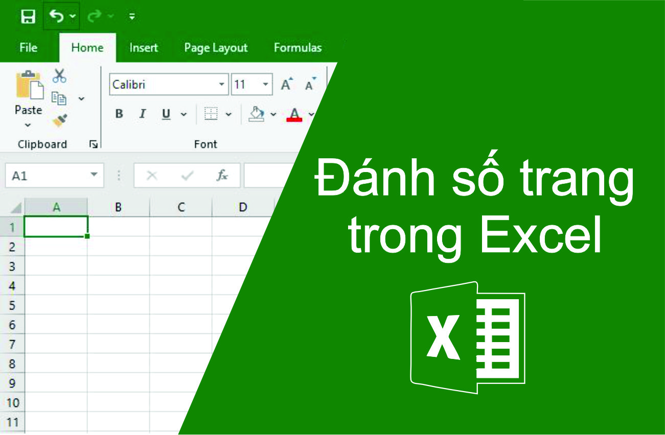 Cách đánh số trang trong Excel 2003, 2007, 2010, 2016 chi tiết